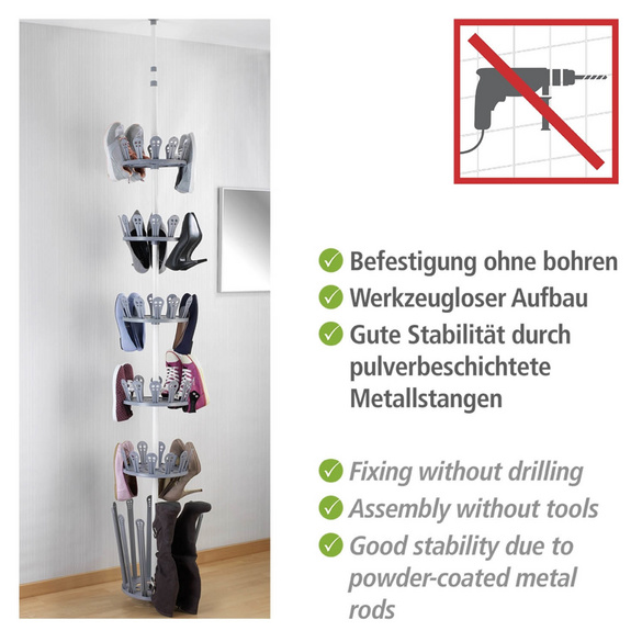 Teleskop-Schuhregal Achilles WENKO