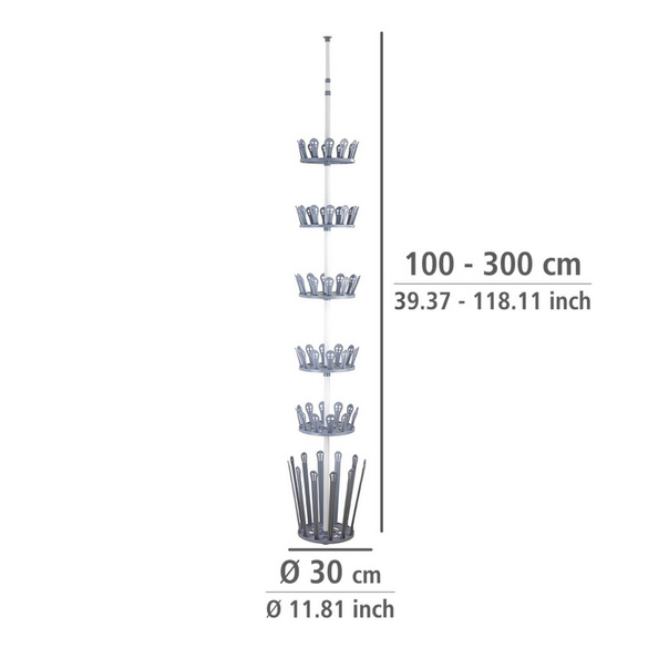 Teleskop-Schuhregal Achilles WENKO