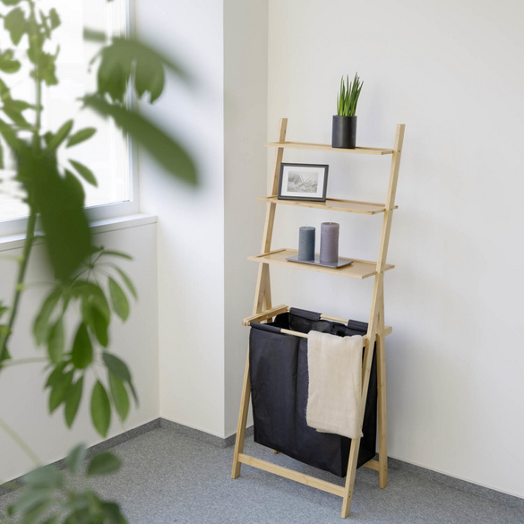 Leiterregal mit Wäschesammler Ecori WENKO
