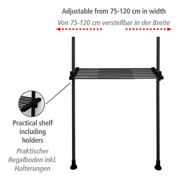 Regalboden Herkules Schwarz WENKO