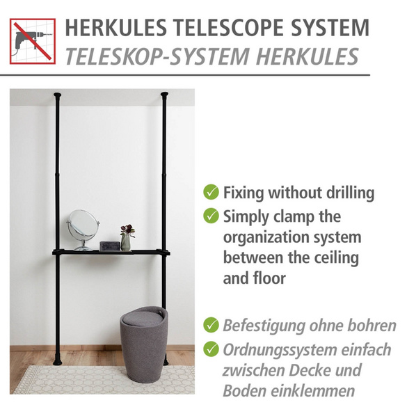 Regalboden Herkules Schwarz WENKO