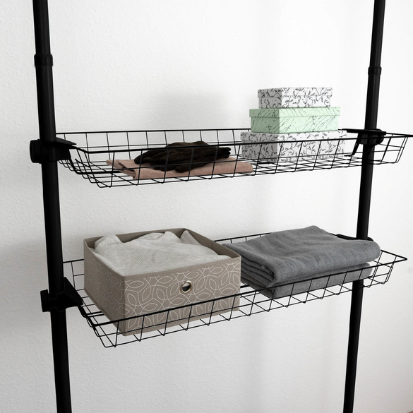 Korb Herkules 2er Set Schwarz WENKO