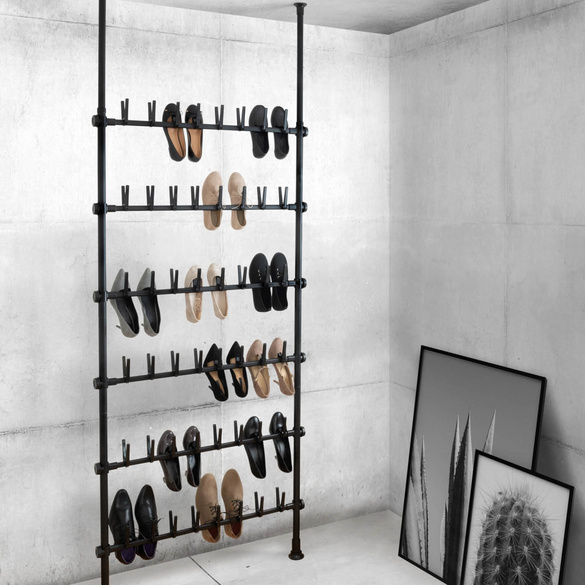 Teleskop-Schuhregal Herkules Shoes Schwarz WENKO