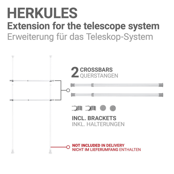 Kleiderstange Herkules 2er Set WENKO