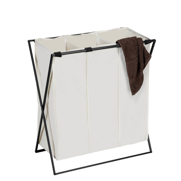 Wäschesammler Trio XL 3-fach Beige WENKO