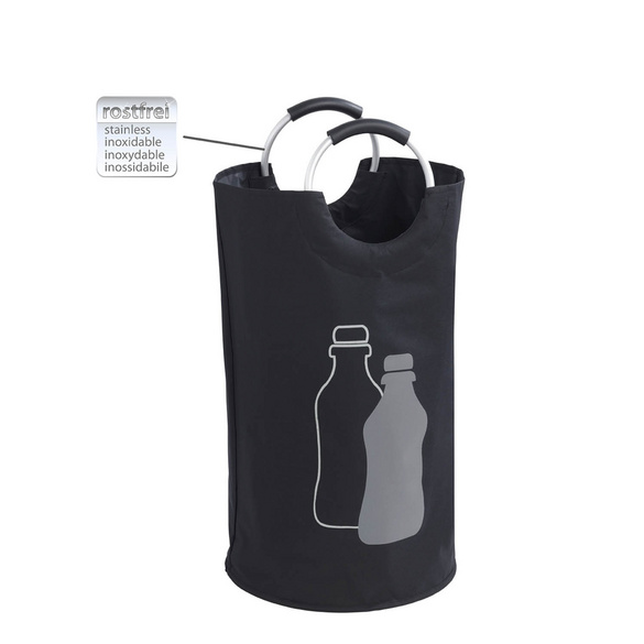 Flaschensammler Jumbo 69 l Schwarz WENKO