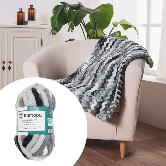 Chunkygarn „Hygge Prints“ Relax KARTOPU