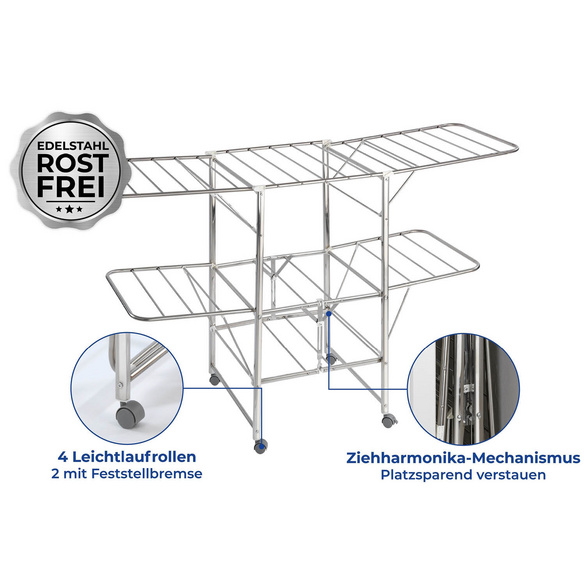 Wäschetrockner Mobil Edelstahl MAXIMEX