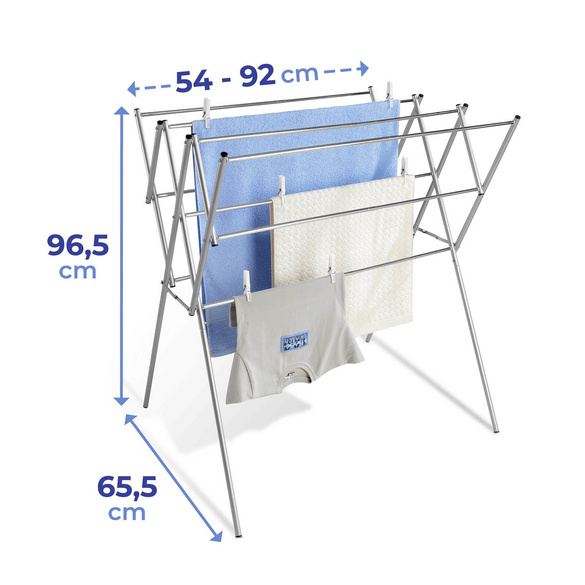 Teleskop-Wäschetrockner Edelstahl MAXIMEX