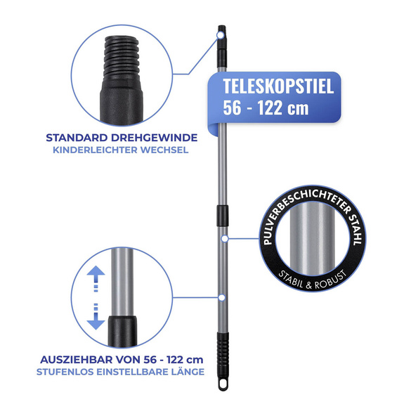 Gartenpflug mit Teleskopstiel MAXIMEX