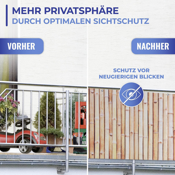 Balkon-Sichtschutz Bambus MAXIMEX