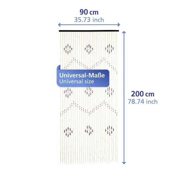 Vorhang Holzperlen 90×200 cm MAXIMEX