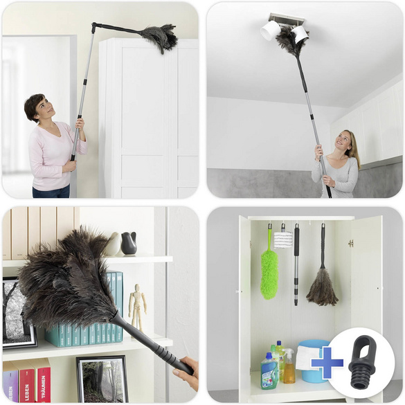 Straußenfeder-Staubwedel mit Stiel MAXIMEX