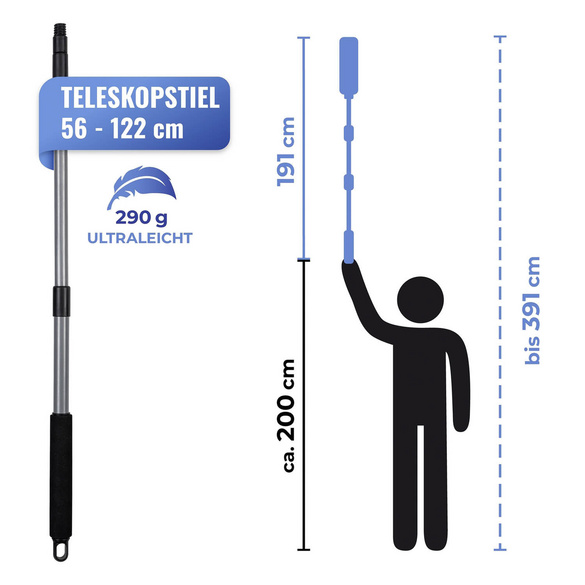 Straußenfeder-Staubwedel mit Stiel MAXIMEX