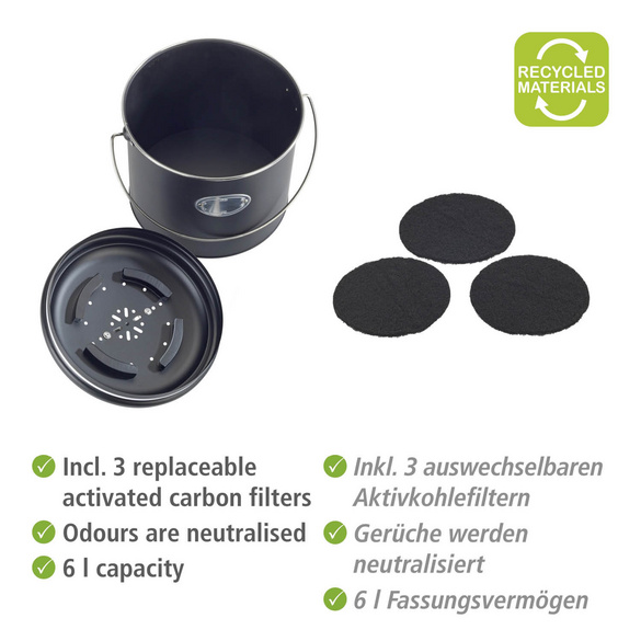 Komposteimer Nero 6 L WENKO