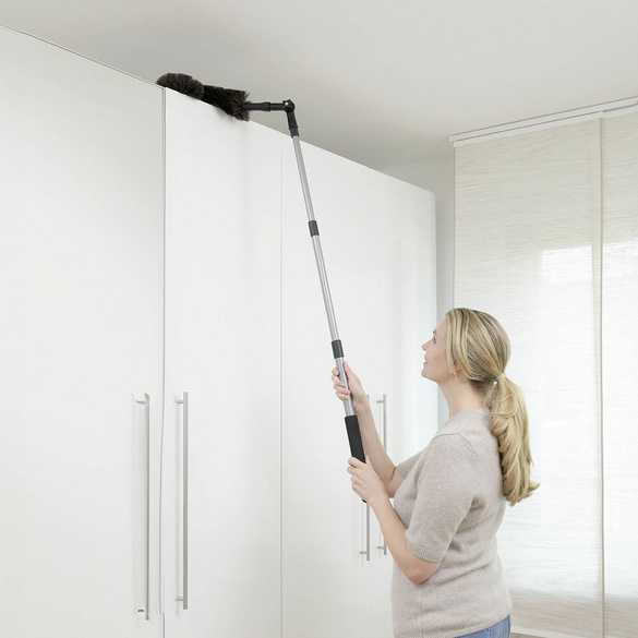 Ziegenhaar-Staubbesen mit Teleskopstiel MAXIMEX