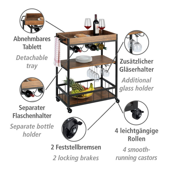 Küchenwagen Rustico WENKO