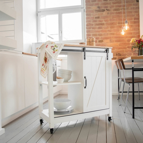 Küchenwagen Landhaus mit Rollen WENKO