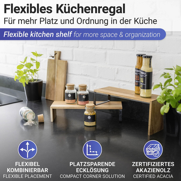 Küchenregal Vali Akazie WENKO