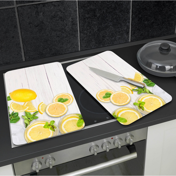 Herdabdeckplatten 2er Set Zitronen WENKO