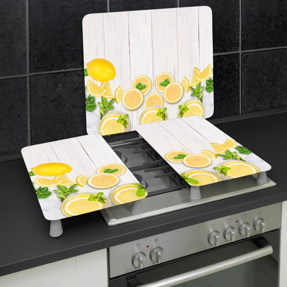 Herdabdeckplatten 2er Set Zitronen WENKO
