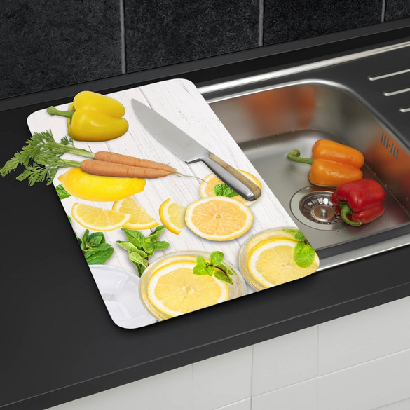 Herdabdeckplatten 2er Set Zitronen WENKO