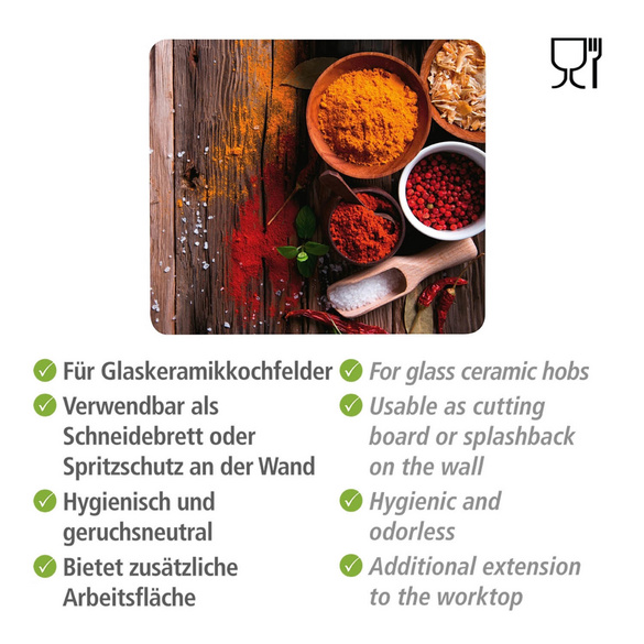 Herdabdeckplatte Motivplatte Gewürze WENKO