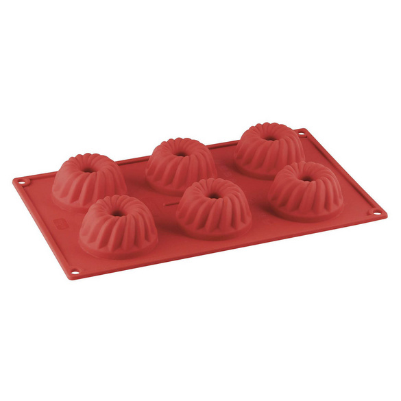 Silikon-Gugelhupfform Flexxible Love Mini 6er-Set Dr. Oetker