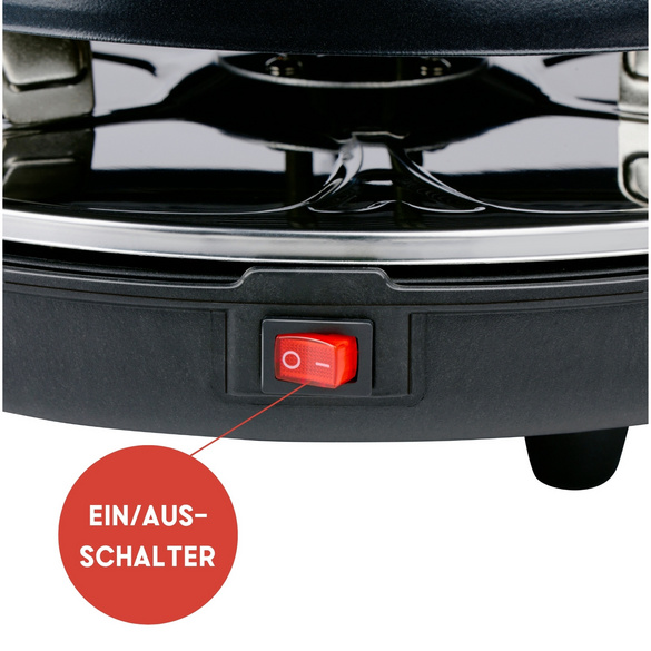 Raclette Grill rund für 6 Personen ALPINA