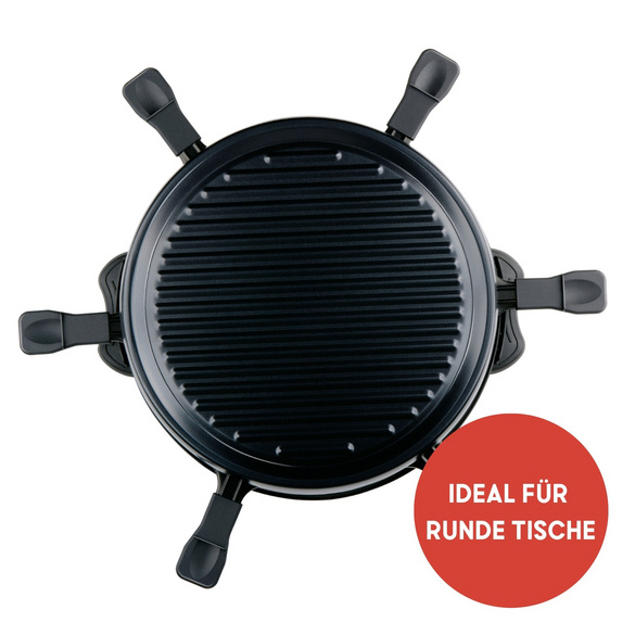 Raclette Grill rund für 6 Personen ALPINA