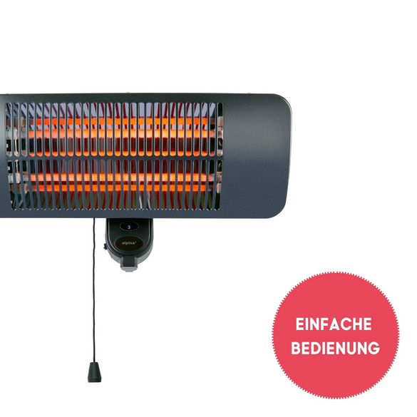 Terrassenheizung mit 3 Heizstufen für außen