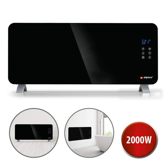 Glaspanel-Heizer mit WiFi & Thermostat ALPINA