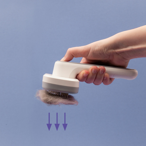 Tierhaarbürste mit Ionenfunktion Ion Brush PiddiPet Mediashop