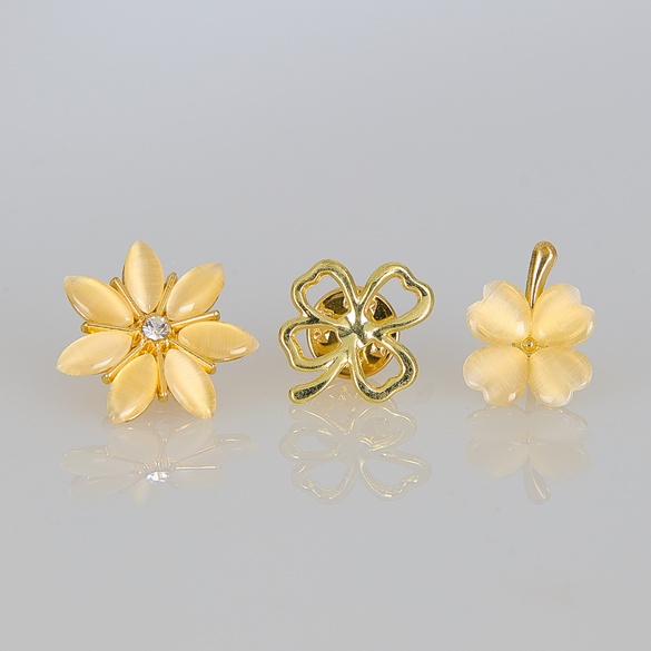 Schmuck-Verschlüsse "Blüten 3er-Set