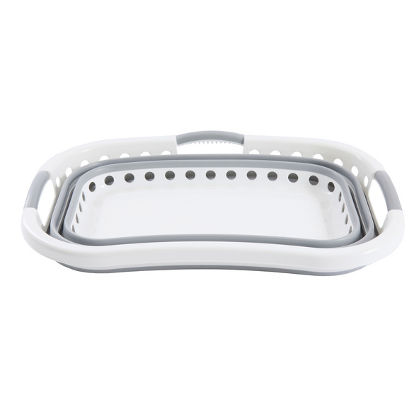 Ergonomischer Wäschekorb, zusammenklappbar