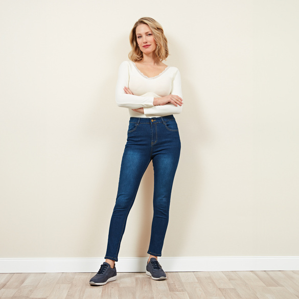 Slim-Jeanshose dunkelblau