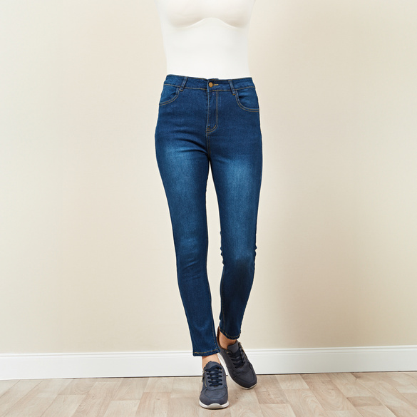 Slim-Jeanshose dunkelblau