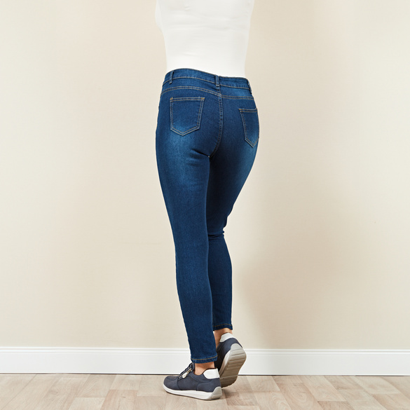 Slim-Jeanshose dunkelblau