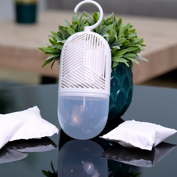 Luftentfeuchter zum Aufhängen mit Nachfüllbeuteln Genius Ideas®