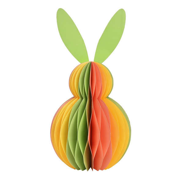 Osterdeko Hase mit Wabenstruktur aus Papier