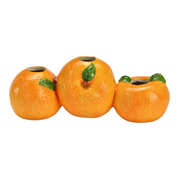 Vase Orangen liegend aus Keramik