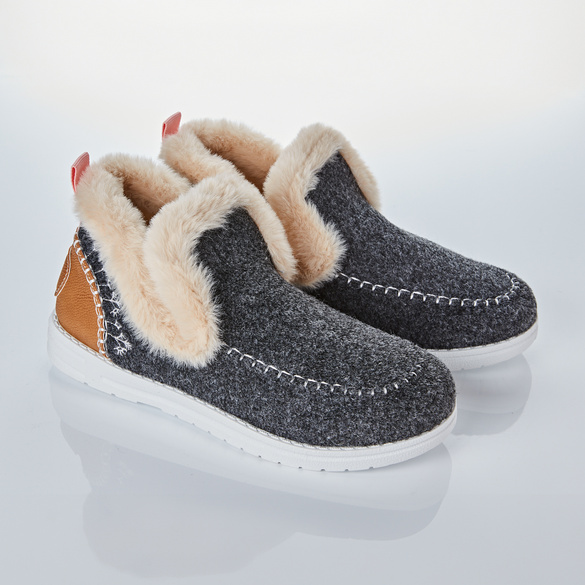 Komfort-Slipper "Mone" grau