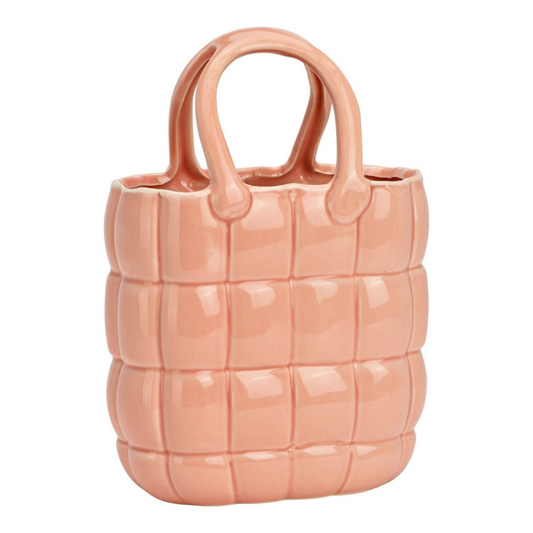 Vase "Handtasche" aus Keramik Gelb