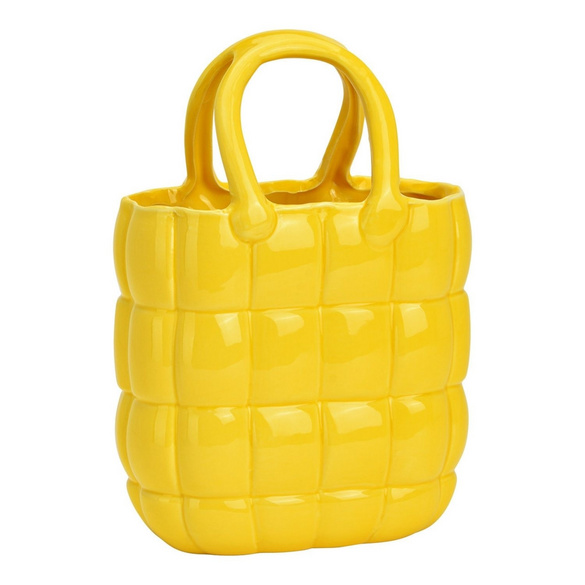 Vase "Handtasche" aus Keramik Rosa