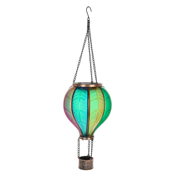 LED Solar-Heißluftballon klein bunt