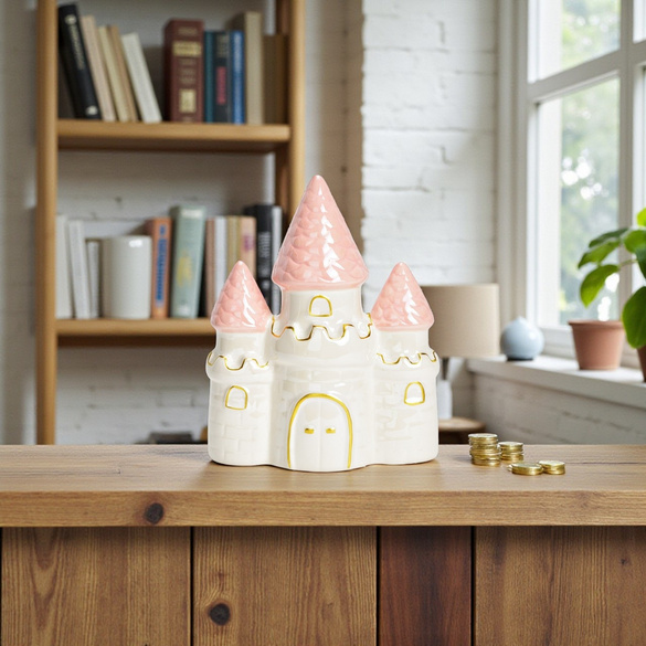 Spardose "Burg" aus Keramik