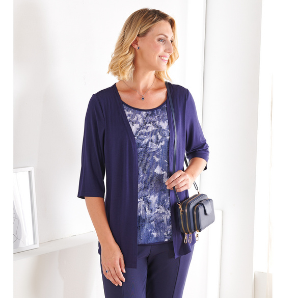 Cardigan 2-in-1 dunkelblau
