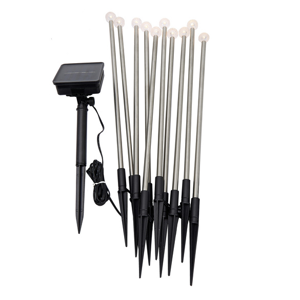 Solar-Kugelleuchten Gartenstecker 10er-Set