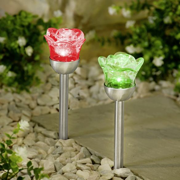 Solarstecker Rosen 2er-Set