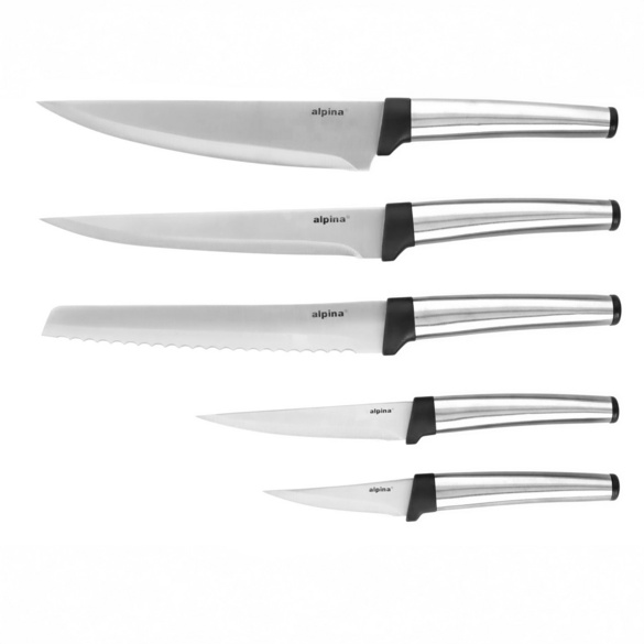 Messer-Set Edelstahl 5-tlg. alpina